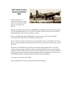 A preview of a PDF biography for MacDonald, Joseph Camillus